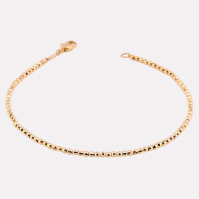 Pulsera Borlas Ama. 14k 2.8g 18cm